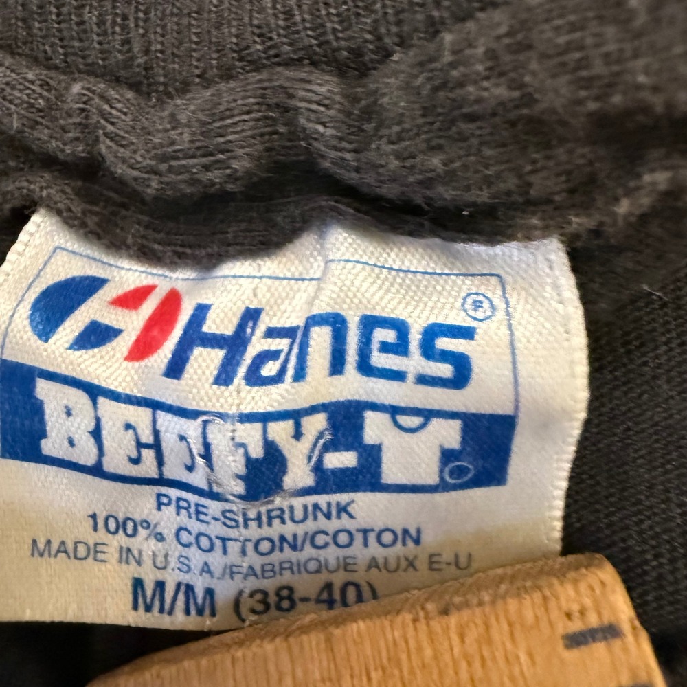 Vintage Hanes Beefy-T Colorado T-Shirt Black 90s Southwestern Thunderbird Mens M - Picture 3 of 6
